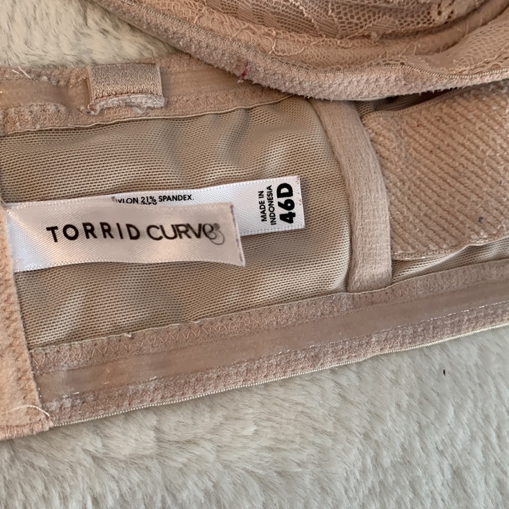 46d Torrid Curve Padded Push-Up Strapless Bra - image 2